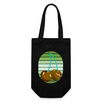 Rockabilly Rétro Vintage Cerises - Sac à bouteille - noir - Devant