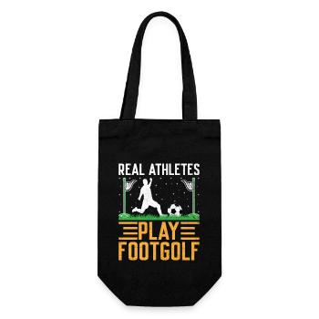 Footgolf Player Foot Golf Playing Footgolfers Foot - Gift Bag for Bottles - black - Front