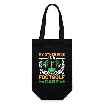 Footgolf Player Foot Golf Playing Footgolfers Foot - Gift Bag for Bottles - black - Front