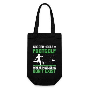 Footgolf Player Foot Golf Playing Footgolfers Foot - Gift Bag for Bottles - black - Front