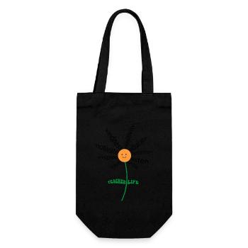 Teach Love Inspire Teachers Inspirational Teacher - Gift Bag for Bottles - black - Front