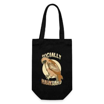 Falcon: Socially Awkward - Gift Bag for Bottles - black - Front