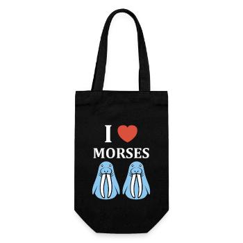 Animal humour Morse - Sac à bouteille - noir - Devant