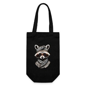 Mama Raccoon Raccoon Amoureux du raton laveur - Sac à bouteille - noir - Devant