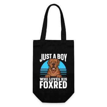 Fuchsroter Labrador Retriever Fox Red Labrador - Geschenkbeutel für Flaschen - Schwarz - Vorne