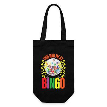 Bingo Player Girl You Had Me At - Geschenkbeutel für Flaschen - Schwarz - Vorne