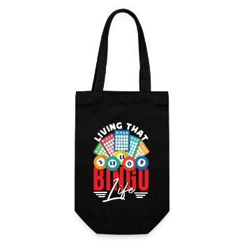 Bingo Player Living That Bingo - Gift Bag for Bottles - black - Front