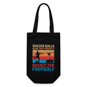 Footgolf Player Foot Golf Playing Footgolfers Foot - Gift Bag for Bottles - black - Front