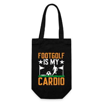 Footgolf Player Foot Golf Playing Footgolfers Foot - Gift Bag for Bottles - black - Front