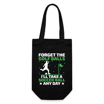 Footgolf Player Foot Golf Playing Footgolfers Foot - Gift Bag for Bottles - black - Front