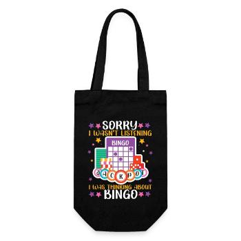 Bingo Player Sorry I Wasn't - Gift Bag for Bottles - black - Front