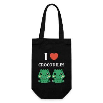 Humour Crocodile - Sac à bouteille - noir - Devant