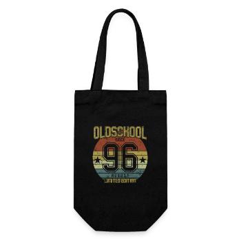 August 1996 - Birthday in August Oldschool - Gift Bag for Bottles - black - Front