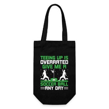Footgolf Player Foot Golf Playing Footgolfers Foot - Gift Bag for Bottles - black - Front