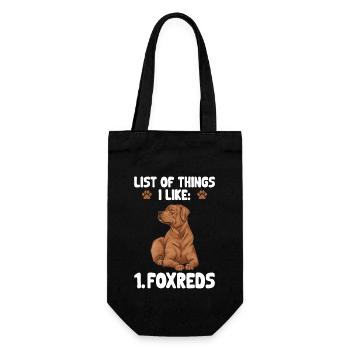 Fuchsroter Labrador Retriever Fox Red Labrador - Geschenkbeutel für Flaschen - Schwarz - Vorne