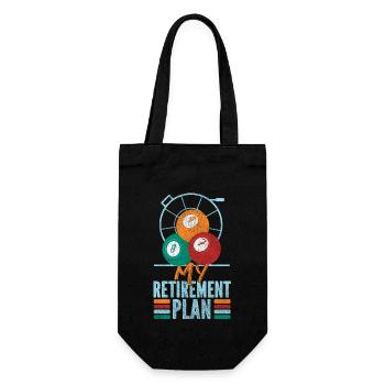Joueur de bingo à la retraite Ma retraite - Sac à bouteille - noir - Devant