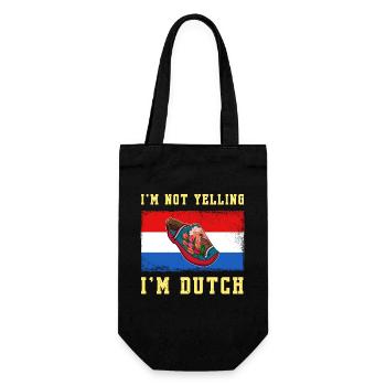 Niederlande Klomp Amsterdam Kunst Holzschuhe - Geschenkbeutel für Flaschen - Schwarz - Vorne