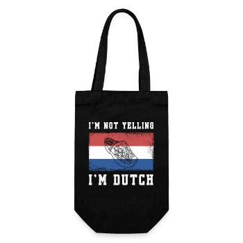 Niederlande Klomp Amsterdam Kunst Holzschuhe - Geschenkbeutel für Flaschen - Schwarz - Vorne