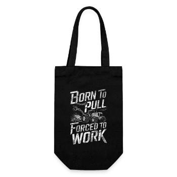 Tractor Pulling Tractor Pulling Tractor Power Farm - Gift Bag for Bottles - black - Front