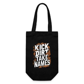 Tractor Pulling Tractor Pulling Tractor Power Farm - Gift Bag for Bottles - black - Front