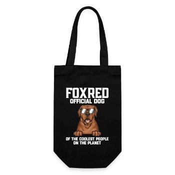 Fuchsroter Labrador Retriever Fox Red Labrador - Geschenkbeutel für Flaschen - Schwarz - Vorne