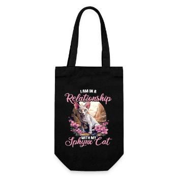 Sphynx Kitten Sphynx Cat - Gift Bag for Bottles - black - Front