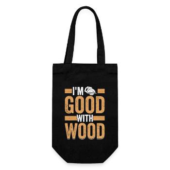Carpenter's Pride - Master of the Woodcraft - Gift Bag for Bottles - black - Front