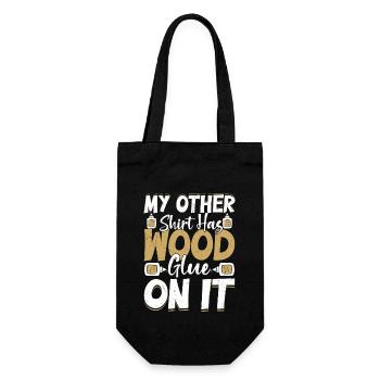 Carpenter's Wardrobe - Wood Glue and Pride - Gift Bag for Bottles - black - Front