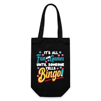 Bingo Player It's All Fun And - Geschenkbeutel für Flaschen - Schwarz - Vorne