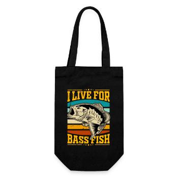 Je vis pour le Bass Fish - Sac à bouteille - noir - Devant