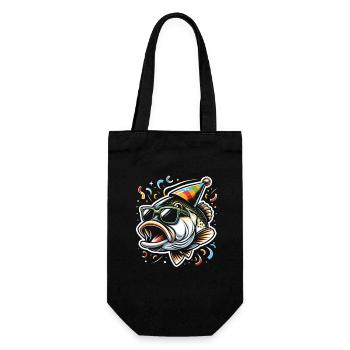 Poisson bar - Sac à bouteille - noir - Devant