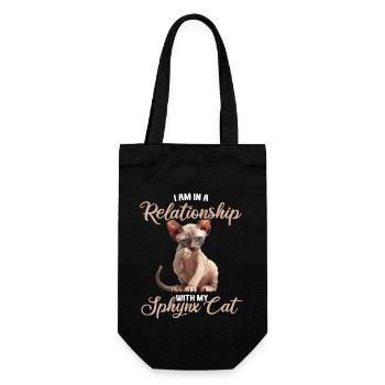 Sphynx Kitten Sphynx Cat - Gift Bag for Bottles - black - Front