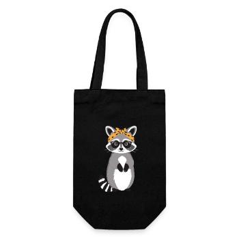 Mama Raccoon Raccoon Amoureux du raton laveur - Sac à bouteille - noir - Devant