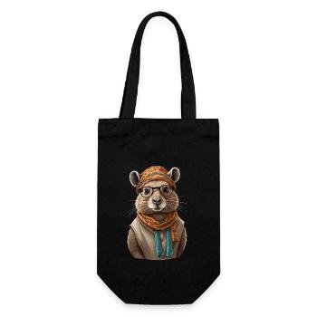 Drôle Capymama Capybara Mère Design - Sac à bouteille - noir - Devant