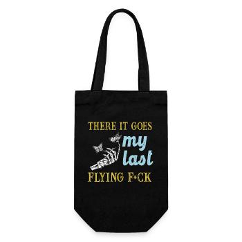 There It Goes My Last Flying F - Gift Bag for Bottles - black - Front