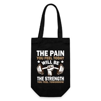 The Pain You Feel Today Will Be The Strength You F - Gift Bag for Bottles - black - Front