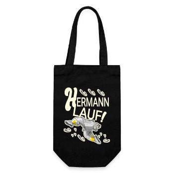 Hermann lustig - Gift Bag for Bottles - black - Front