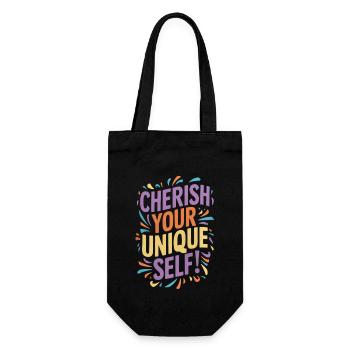 Chérissez votre message unique - Sac à bouteille - noir - Devant