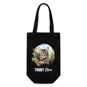 Tabby Kätzchen Tabby Katze - Geschenkbeutel für Flaschen - Schwarz - Vorne