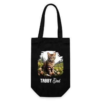 Tabby Kitten Tabby Cat - Gift Bag for Bottles - black - Front