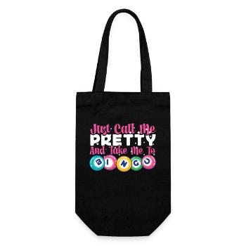 Bingo Player Girl Just Call Me - Geschenkbeutel für Flaschen - Schwarz - Vorne