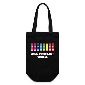 Bingo Player Life's Important - Geschenkbeutel für Flaschen - Schwarz - Vorne