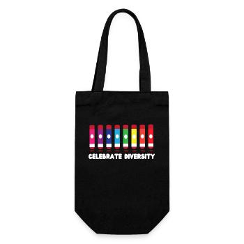 Bingo Player Celebrate Diversity - Geschenkbeutel für Flaschen - Schwarz - Vorne