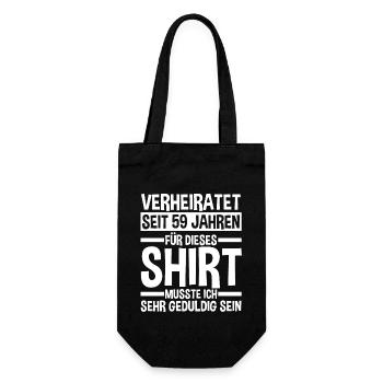 Mariage Mariage de marée 59 ans de mariage - Sac à bouteille - noir - Devant