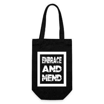 supportive friends funny quote - Gift Bag for Bottles - black - Front
