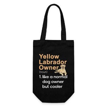 Labrador Retriever jaune - Sac à bouteille - noir - Devant