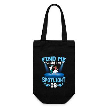Find Me Where The Spotlight Is Musical Theater - Gift Bag for Bottles - black - Front