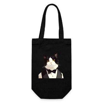 Tuxedo Chaton Tuxedo Cat - Sac à bouteille - noir - Devant