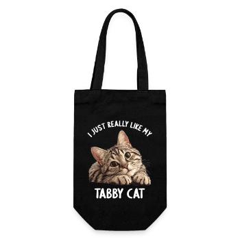 Tabby Kitten Tabby Cat - Gift Bag for Bottles - black - Front