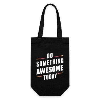 FAITES QUELQUE CHOSE DE GÉNIAL AUJOURD’HUI - Sac à bouteille - noir - Devant